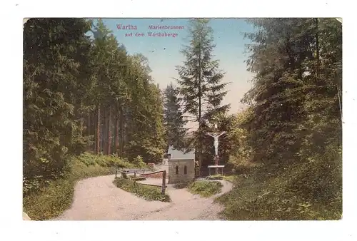 NIEDER-SCHLESIEN - WARTHA / BARDO, Marienbrunnen auf dem Warthaberg, 1911, Abs. Krüppelheim Trebnitz