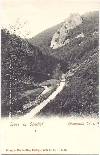 0-6055 OBERHOF, Räuberstein, 1903