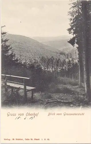 0-6055 OBERHOF, Blick vom Großvaterstuhl, 1903