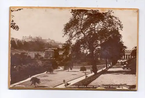 UK - SCOTLAND - EDINBURGH, Castle from East Princess Street Gardens, Valentines, Hearty good wishes