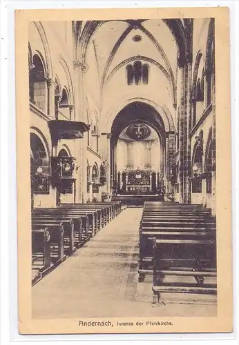 5470 ANDERNACH, Pfarrkirche, Innenansicht