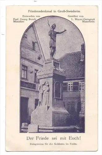 6450 HANAU / GROSS STEINHEIM, Friedensdenkmal