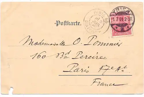 5500 TRIER, Kaiserpalast, 1901, Randmangel, Bernhoeft