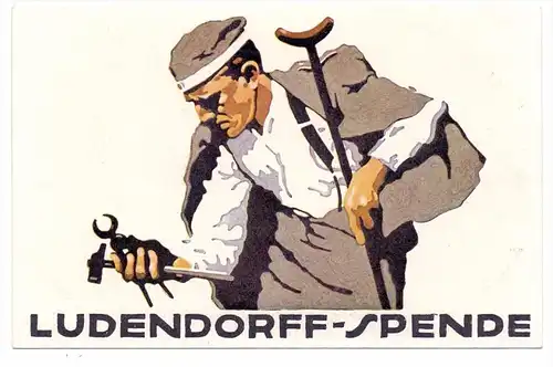 KÜNSTLER / ARTIST - LUDWIG HOHLWEIN, 1.Weltkrieg, Ludendorff-Spende, sehr gute Erhaltung