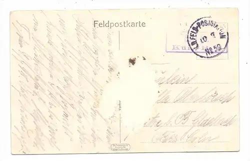 F 51490 SAINT HILAIRE LE PETIT, Einwohner beim Strassenreinigen, deutsche Feldpost