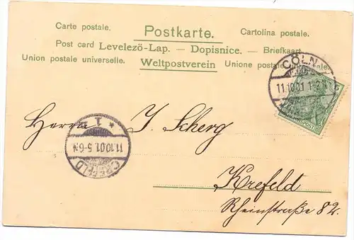 PHANTASIE - Frauen, 2 Golddruck-Lithos, 1901