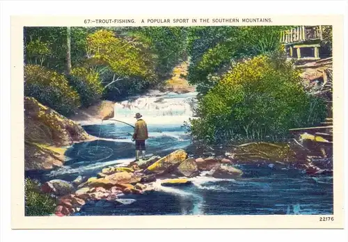 FISCHEN - ANGELN Trout Fishing, USA North Carolina