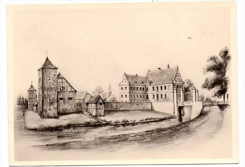 4409 HAVIXBECK, Schloss Hülshoff, Künstler-Karte