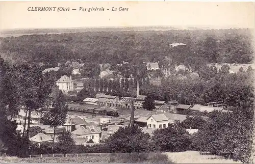 F 60600 CLERMONT, La Gare, Vue generale