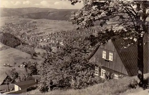 0-9650 KLINGENTHAL, Blick vom Aschberg, 1956