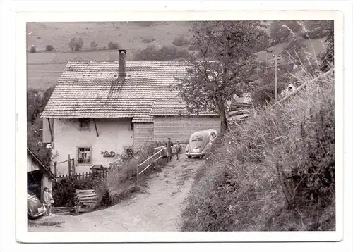 7869 SCHÖNAU, Photo-AK, VW-Käfer, BMW-ISETTA