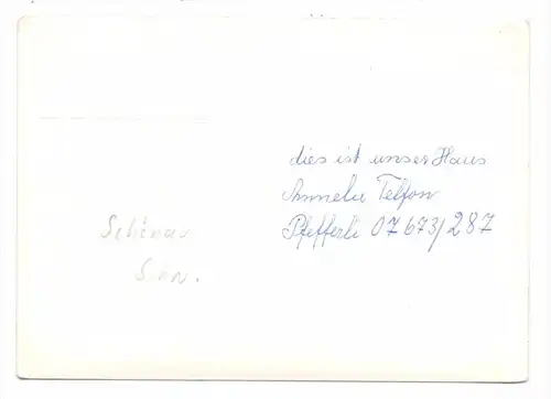 7869 SCHÖNAU, Photo-AK, VW-Käfer, BMW-ISETTA