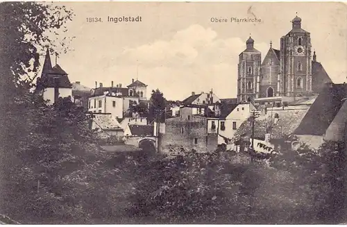 8070 INGOLSTADT, Obere Pfarrkirche, 1923