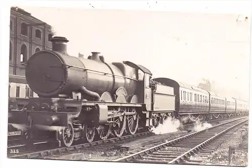 EISENBAHN / Railway - englisches Dampflokomotive, Nadellöcher