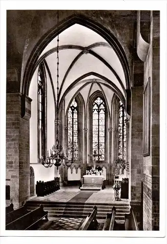 4950 MINDEN, St. Martini Kirche, Innennansicht, 1956