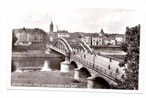 4950 MINDEN, Wasserbrücke, 1956