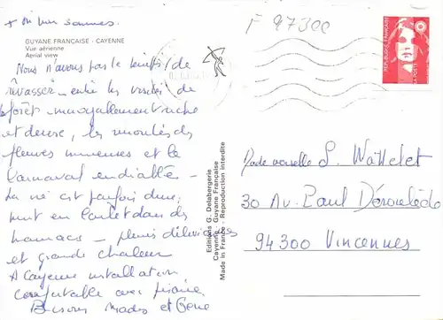 F 97300 CAYENNE, Vue airienne