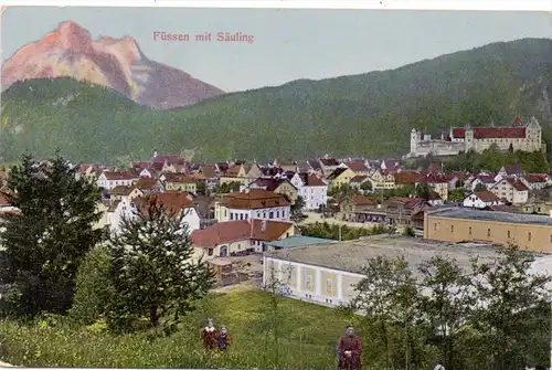 8958 FÜSSEN, Ortsansicht, 1909