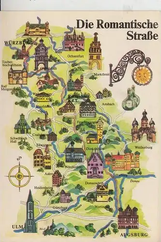 LANDKARTEN - MAPS - Die Romantische Strasse