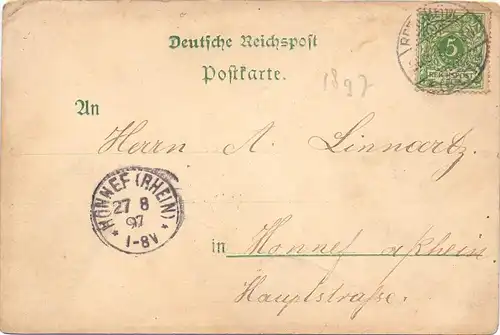 5010 BERGHEIM, Hotel Weidenbach, Ständehaus.....1897, color