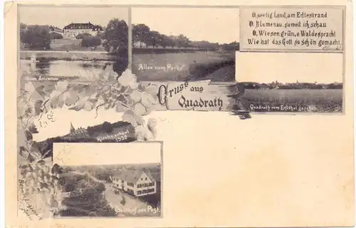 5010 BERGHEIM - QUADRATH, Gasthof zur Post, Schlenderhahn..., ca. 1905
