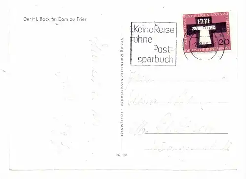 5500 TRIER,Der Heilige Rock 1959, Maximum-Karte