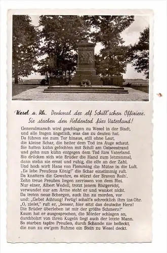 4230 WESEL, Denkmal Schill'sche Offiziere