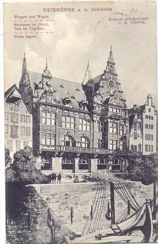 2800 BREMEN, Reisbörse an der Schlachte, 1909