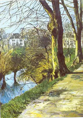 4000 DÜSSELDORF - KAISERSWERTH, Aquarell, Barbarossawall