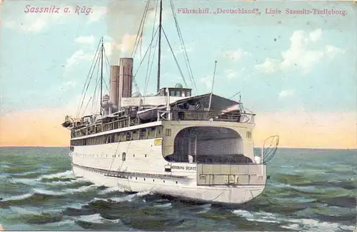 SCHIFFE - OZEANSCHIFF - FÄHRE - Sassnitz-Trelleborg - Fährschiff "Deutschland"