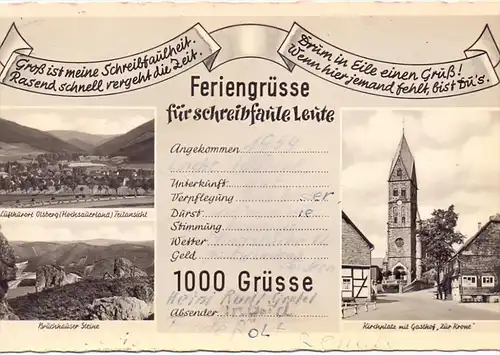 5787 OLSBERG, Mehrbild, 1954