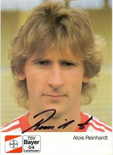 SPORT - FUSSBALL - BAYER LEVERKUSEN - ALOIS REINHARD, Autogramm
