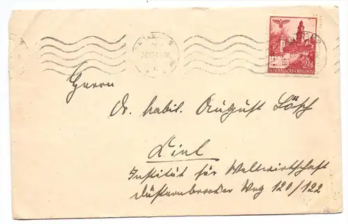 GENERALGOUVERNEMENT - 1940, Michel 45, Einzelfrankatur