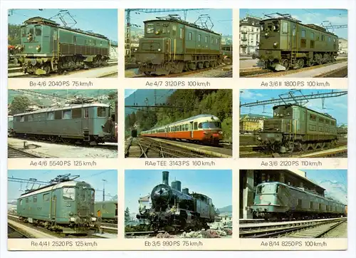 EISENBAHN / Railway / Chemin de Fer / Ferrocarril / Ferrovia / Spoorweg - Schweizer Lokomotiven