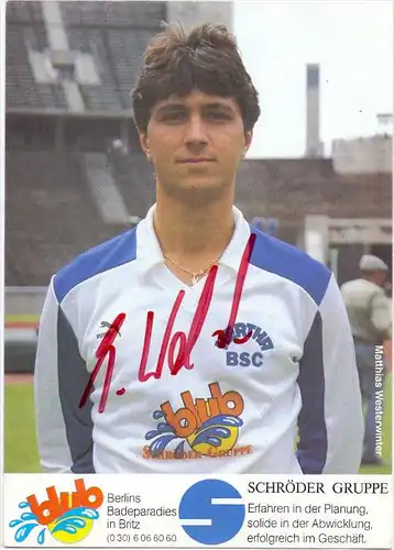 SPORT - FUSSBALL - HERTHA BSC, MATTHIAS WESTERWINTER, Autogramm