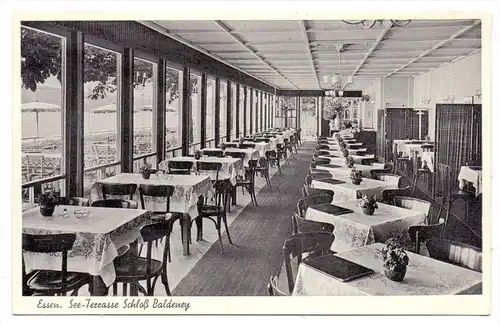 4300 ESSEN - BALDENEY, See-Terrasse Schloß Baldeney, 1951