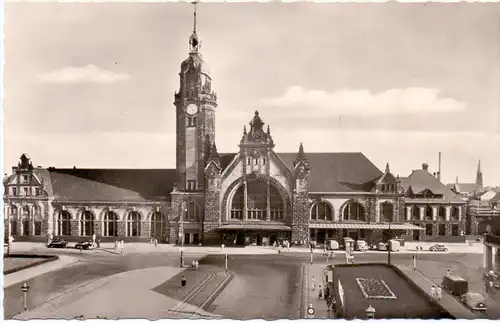 4150 KREFELD, Hauptbahnhof / Station / La Gare, 195..