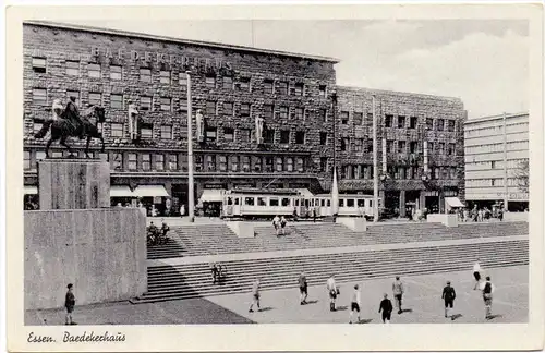 4300 ESSEN, Baedekerhaus, Strassenbahn / Tram