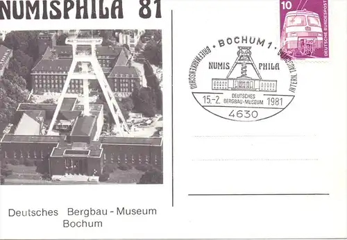4630 BOCHUM, Bergbaumuseum, Sonderstempel