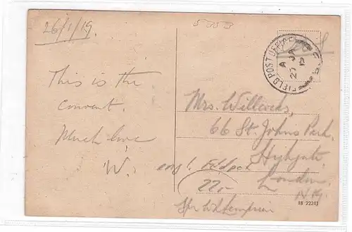 5353 MECHERNICH, Stiftung Kreuser, 1919, englische Militärpost