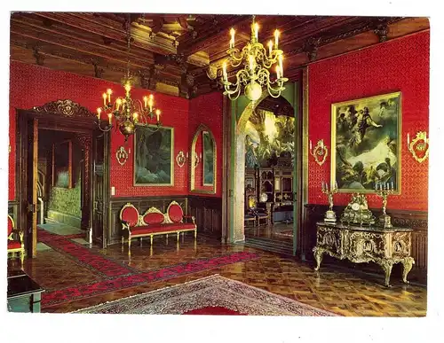5330 KÖNIGSWINTER, Drachenburg, Empfangssaal mit Münzschrank