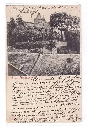 5120 HERZOGENRATH, Burg und Umgebung, 1903