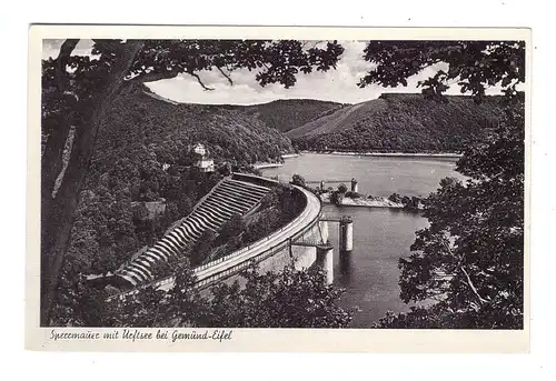 5372 GEMÜND, Urfttalsperre, Überlauf, Insel, 1951