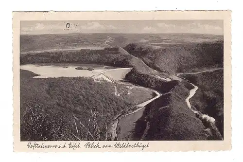 5372 GEMÜND, Urfttalsperre, Blick vom Wildbrethügel, 1937