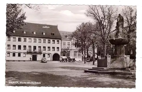 5352 ZÜLPICH, Markt, Denkmal, Rathaus, 1959