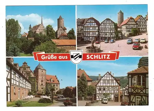 6407 SCHLITZ, Grüße aus..., Stadtwappen