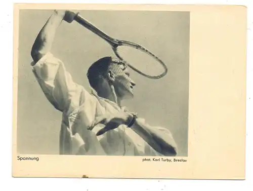 SPORT - TENNIS, Tennisspieler, 30er Jahre "Spannung"