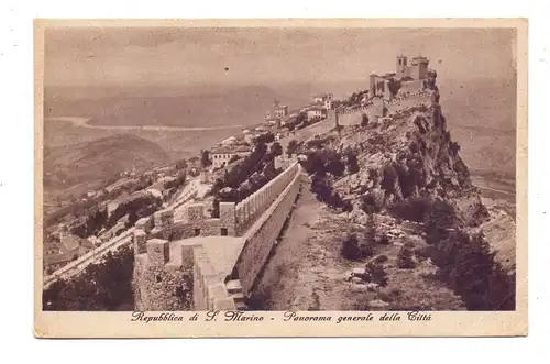 SAN MARINO, Panorama generale della Citta, 1938