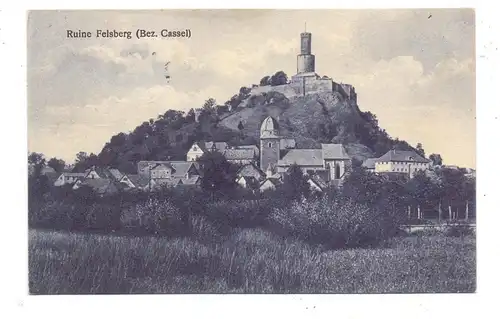 3582 Felsberg, Ortsansicht mit Ruine, 1927