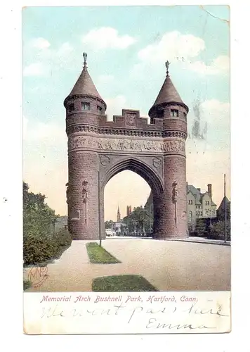 USA - CONNECTICUT - HARTFORD, Memorial Arch Bushnell Park, 1907